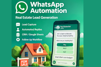 build a whatsapp chatbot for real estate lead generation