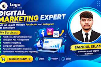 create and manage facebook ads and instagram ads campaigns
