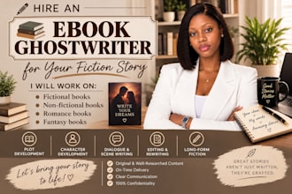 ghostwrite your fictional and fantasy novels