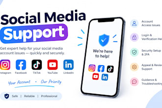 provide professional social media technical support