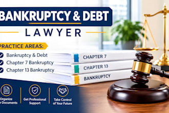 format chapter 7 and 13 bankruptcy petitions and organize case files