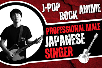 sing professional male vocals in japanese