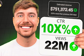 design high CTR youtube thumbnails