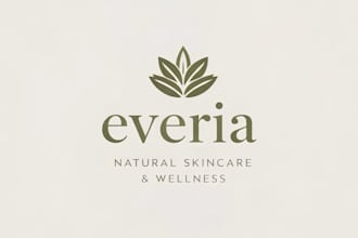 design modern wellness, spa, yoga and holistic health logo