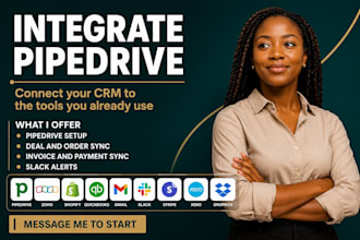 integrate pipedrive with zoho shopify quickbooks gmail slack stripe xero dropbox