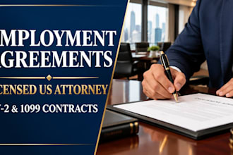 draft a custom US employment or independent contractor agreement