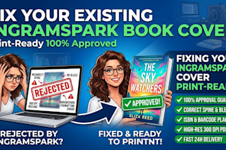fix you existing ingramspark book cover print ready