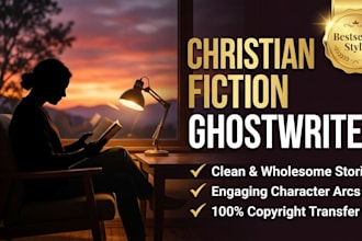 ghostwrite your christian fiction novel or faith based story