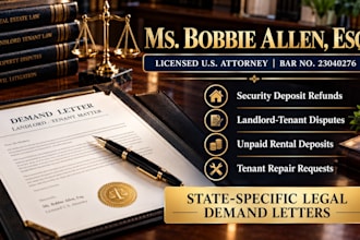 draft a legal security deposit refund demand letter