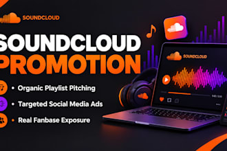 set up organic promotional campaigns for your soundcloud track to gain real fans