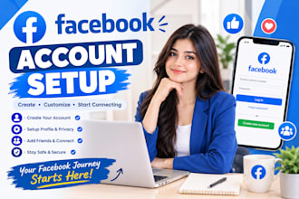 do social media accounts create and setup, facebook business