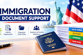 organize immigration documents, uscis paperwork, and case files
