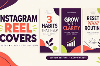 design branded instagram reels covers and thumbnails