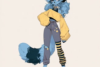 draw a furry illustration for you