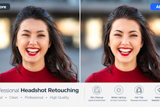 professionally retouch headshots and portraits
