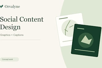 design branded instagram and facebook posts with captions