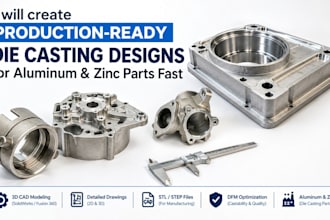 create production ready die casting for aluminum and zinc parts fast