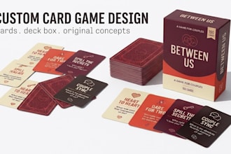 design party card game couple card adult card drinking game card box art