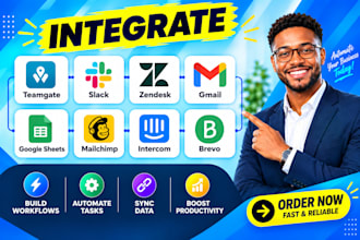 integrate teamgate slack zendesk gmail google sheets mailchimp intercom brevo