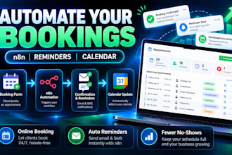 automate appointment booking and reminders with n8n