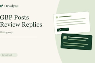 write google business profile posts and professional review replies