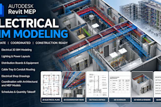 electrical bim models and mep shop drawings in revit