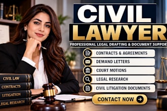 draft professional legal documents, contracts, pleadings and demand letters