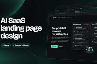 ai saas landing page