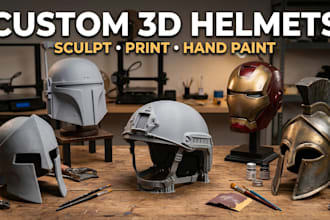3d print and paint mask custom 3d mask design 3d cosplay mask 3d helmet printing