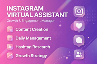 be your instagram virtual assistant for growth and engagement