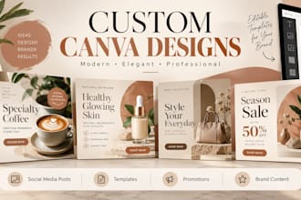 design custom canva social media posts