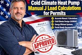 cold climate heat pump manual j load calculations for perm duct sizing