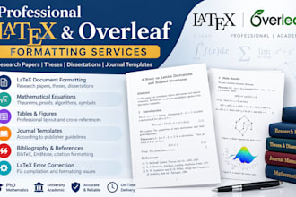 professionally format mathematical research papers in latex