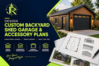 design custom backyard shed garage and accessory plans
