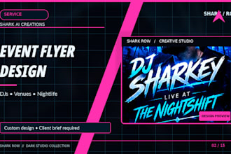 design a professional nightclub dj or event flyer