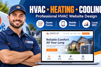 build hvac website heating and cooling ac repair ventilation