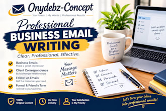 write professional business emails and letters