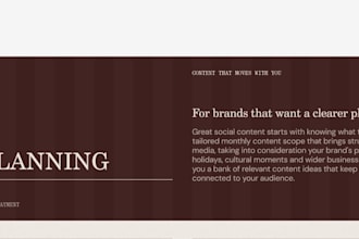 plan your monthly social content