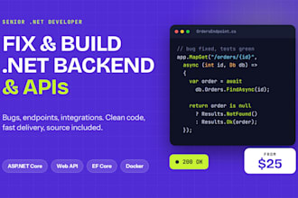 build and extend your dotnet backend and rest apis
