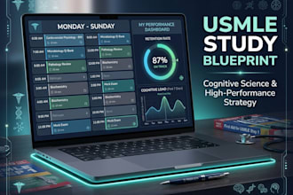 create a cognitive study plan for usmle