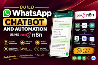 build whatsapp chatbot and automation using n8n