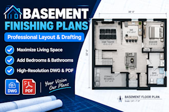 design professional basement finishing layout
