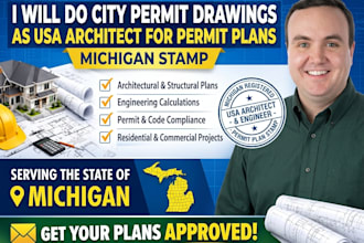 do city permit drawings as usa architect for permit plans michigan stamp