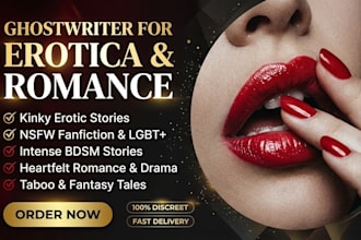 ghostwrite kinky erotic stories, nsfw fanfiction, bdsm and romance