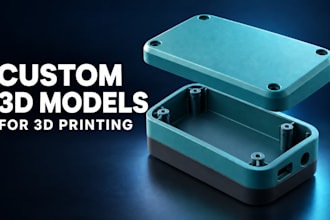 create custom 3d models and stl files for 3d printing