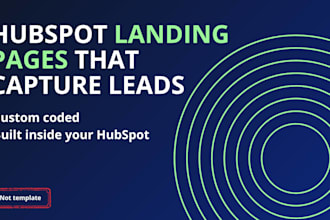 design and build a high converting hubspot landing page