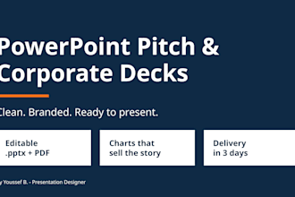 design a branded powerpoint pitch or corporate deck