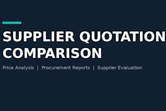compare supplier quotations for your china purchasing needs
