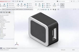 design plastic enclosures for  housings, covers, snap fits and injection molding