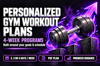 create a personalized gym workout plan for your goals